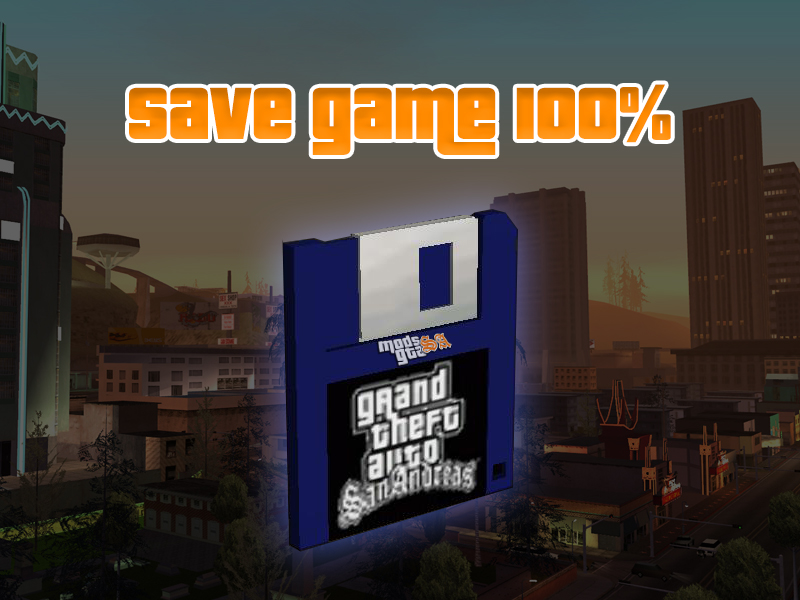 Mods GTA San Andreas: Savegame 100% Completo para GTA San Andreas